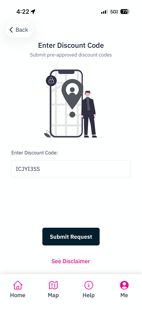 Enter discount code