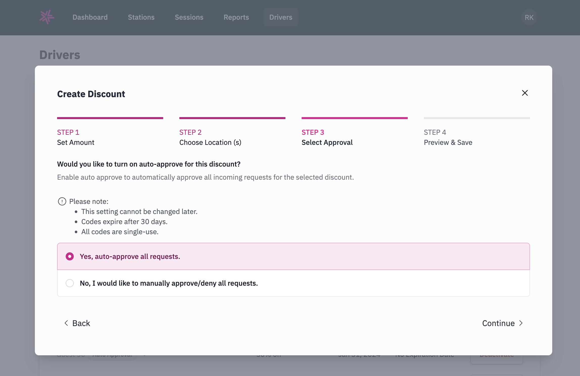 Step 3 - Select Approval
